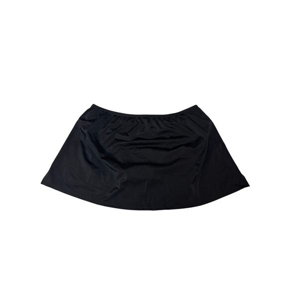 Cacique Swim Lane Bryant Black Side Slit Swim Skirt Sz: 16 - Picture 7 of 8